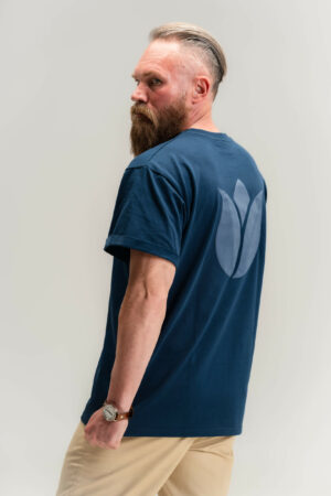 Oversized Tulip Bloom - Deep Navy