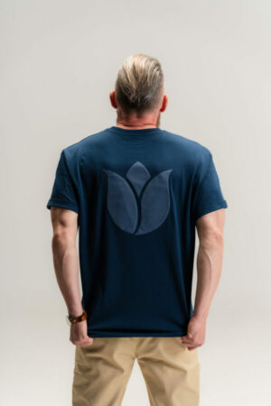 Oversized Tulip Bloom - Deep Navy